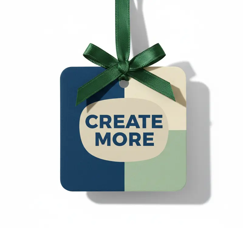 Create More paper air freshener hanging in modern open office