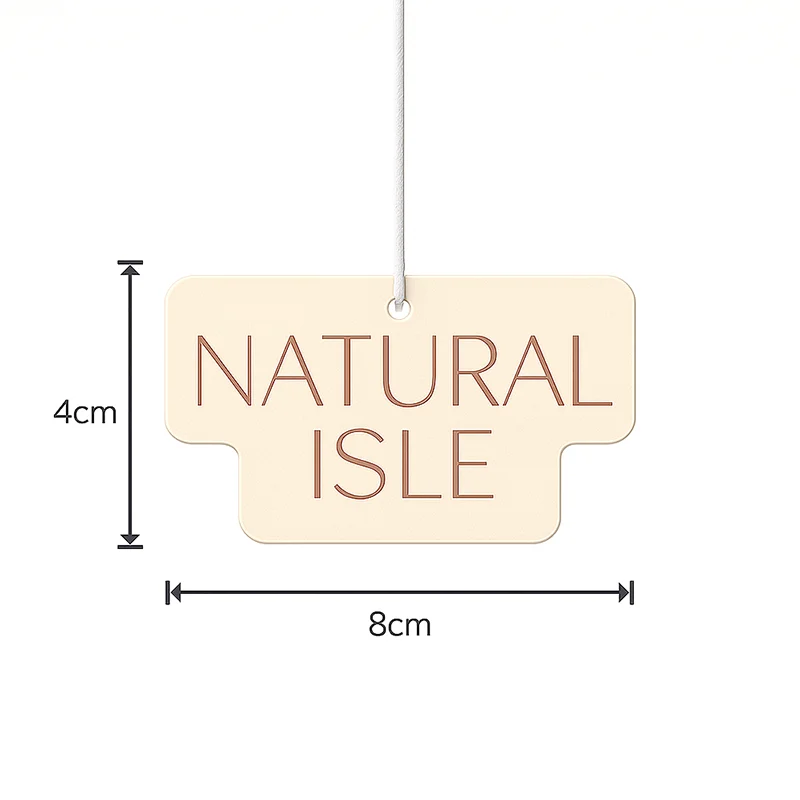 Unique shaped customized paper air freshener size chart