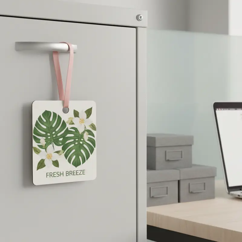 Fresh Breeze botanical air freshener in office scene