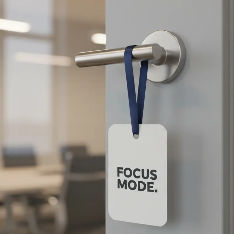 Meeting room decorated with office paper air freshener