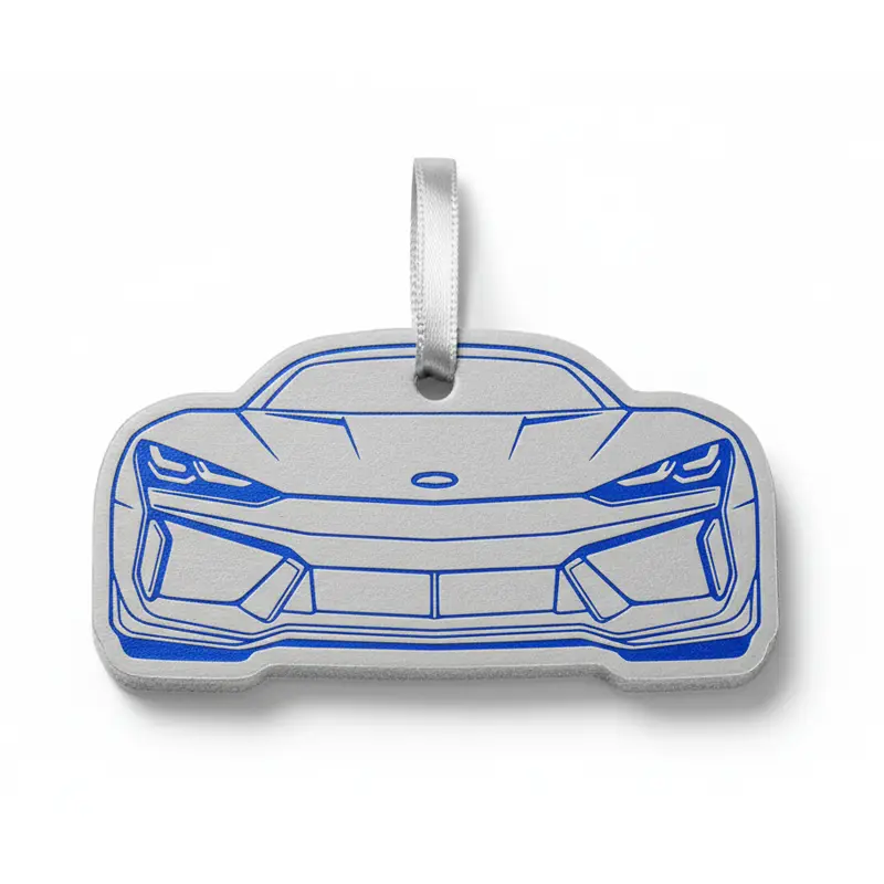Sports car line-art design custom paper air freshener