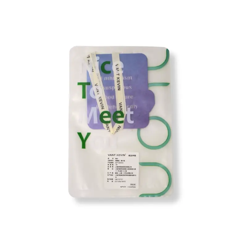 Cotton-scent wardrobe paper freshener in retail pack with custom ribbon