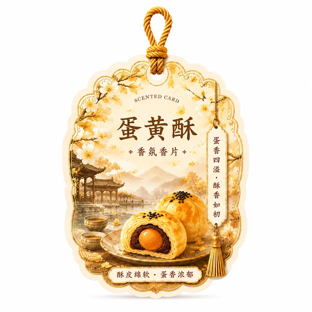 黄身ペストリー吊り下げ式芳香剤