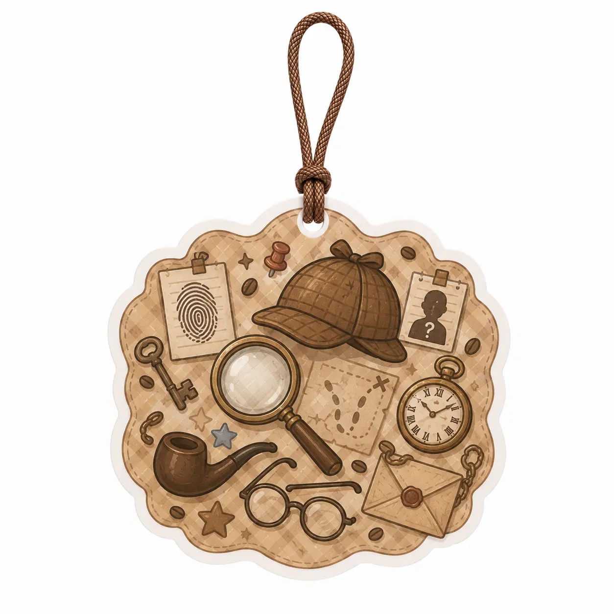 detective hanging air freshener